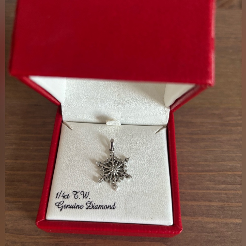 Diamond Snowflake Pendant